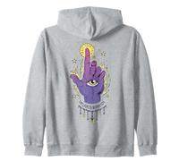 The Light Is Within You Eye Hand Occult Witchcore Aesthetic Zip Hoodie