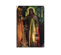 The Light of The World by William Holman Hunt Masterpiece Art Posters Canvas Painting Wall Art Decorative Picture Prints Modern Decor 16x24inch(40x60cm)