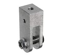 The Light Source 3/8" Threaded Rod Hanger for Mega-Batten Clamp, Silver