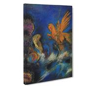 The Lighter Of Dreams By Odilon Redon Canvas Print for Living Room Bedroom Home Office Décor, Wall Art Picture Ready to Hang, 30 x 20 Inch (76 x 50 cm)