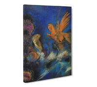 The Lighter Of Dreams By Odilon Redon Classic Painting Canvas Wall Art Print Ready to Hang, Framed Picture for Living Room Bedroom Home Office Décor, 24x16 Inch (60x40 cm)