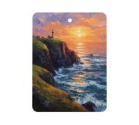 The Lighthouse Keeper Car Air Freshener Aromatherapy Tablets Hanging Scented Cards for Rooms Bathrooms Wardrobe Square