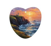 The Lighthouse Keeper Car Air Freshener Aromatherapy Tablets Hanging Scented Cards for Rooms Bathrooms Wardrobe Love form