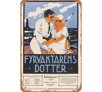 The Lighthouse-Keeper's Daughter Film Film Movie Poster Retro Metal Tin Sign Wall Home Wall Art Metal Tin Sign,cave,bar,Club, Metal Tin Sign 8x12 Inches