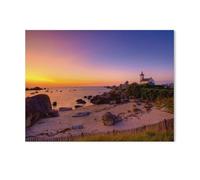 The Lighthouse of Pontusval in the Finistère Region at Sunset,DIY Paint by Numbers Kits for Adults Kids on Canvas with Brushes and Acrylic Pigment Oil Painting Kits Home Decor Gift(50x60cm)-AB57