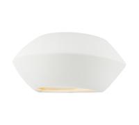The Lighting Studio Foden Ceramic Wall Washer White Unglazed
