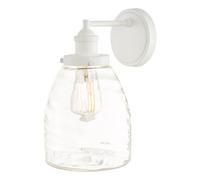 The Lighting Studio Laura Ashley Ainsworth Outdoor Wall Light Matt Cream Glass Ip44