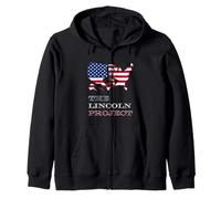 The Lincoln Project Save USA Abraham Lincoln American Flag Zip Hoodie