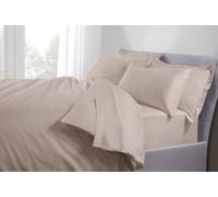 The Linen Consultancy 'TLC 5 Star Hotel Concept' 250TC Cotton Percale Duvet Cover in Taupe | Size: Single The Linen Consultancy Taupe Single