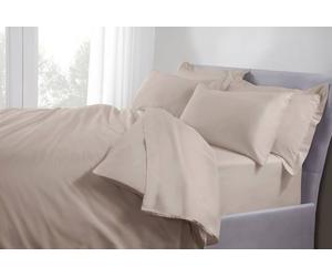 The Linen Consultancy 'tlc 5 Star Hotel Concept' 250Tc Cotton Percale Duvet Cover In Taupe Taupe