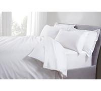 The Linen Consultancy 'TLC 5 Star Hotel Concept' 250TC Cotton Percale Duvet Cover in White | Size: Single The Linen Consultancy White Single