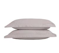 The Linen Consultancy 'TLC 5 Star Hotel Concept' 250TC Cotton Percale Oxford Pillowcase Pair in Silver The Linen Consultancy Silver