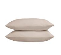 The Linen Consultancy 'TLC 5 Star Hotel Concept' 250TC Cotton Percale Standard Pillowcase 4 Pack in Taupe The Linen Consultancy Taupe