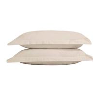 The Linen Consultancy 'tlc 5 Star Hotel Concept' 500Tc Cotton Sateen Oxford Pillowcase Pair In Cream Cream One Size