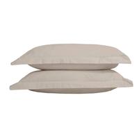 The Linen Consultancy 'tlc 5 Star Hotel Concept' 500Tc Cotton Sateen Oxford Pillowcase Pair In Taupe Taupe One Size