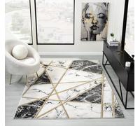 The Linen Consultancy TLC 5 Star Hotel Concept Bianco Rug Black / Cream | Size: 80 cm x 150 cm The Linen Consultancy Black 80 cm x 150 cm