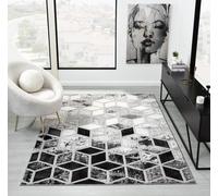 The Linen Consultancy TLC 5 Star Hotel Concept Bianco Rug Grey / Silver in Dark Grey | Size: 200 cm x 290 cm The Linen Consultancy Dark Grey 200 cm x 290 cm