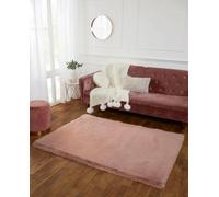 The Linen Consultancy Tlc 5 Star Hotel Concept Super Luxe Faux Fur Blush In Light Pink Light Pink 120cm x 170cm