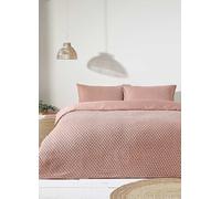 The Linen Yard Blush Polka Tuft 100% Cotton Duvet Set Clear