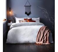 Furn Duvet Cover Set Ghost Tufted 100% Cotton White Single