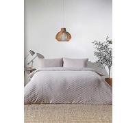The Linen Yard Stone Polka Tuft 100% Cotton Duvet Set Clear