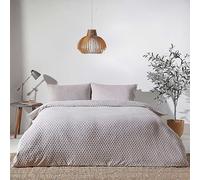The Linen Yard Stone Polka Tuft 100% Cotton Duvet Set Clear