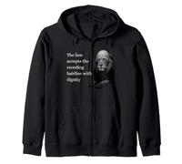 The Lion Accepts The Receding Hairline With Dignity Zip Hoodie