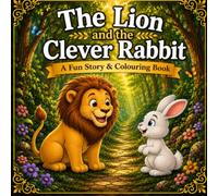 The Lion and the Clever Rabbit: A Fun Story & Colouring Book
