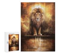 The Lion And The Lamb: Home Décor Activity, 300 PCS Decorative Jigsaw for Grown-Ups - for Quiet Evenings And Focused Play