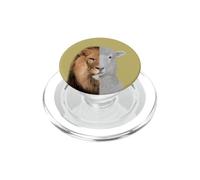 The Lion and the Lamb PopSockets PopGrip for MagSafe