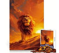 The Lion Beautiful Twiligh 1000 Piece Jigsaw Puzzles for Adults Jigsaw Mental Toy Soothing Fun Premium Cut Birthday Gift (38x26cm)