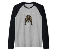 The Lion Doesn't Wipe Funny Gen Z Joke Brainrot Raunchy Meme Raglan Baseball Tee