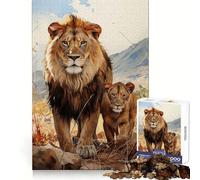The Lion Dynasty 1000 Piece Jigsaws for Teenagers Puzzle Mind Challenge Toy Calm Pastime Precise Cut Lovely Gift (50x75cm)