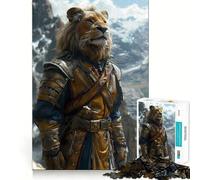 The Lion Fighter Jigsaw Puzzles 1000 Piece for Teenagers Improve Memory Relaxing Fun Sharp Edge Unique Gift (50x75cm)