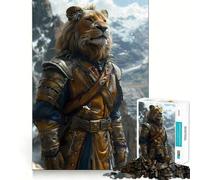 The Lion Fighter Teenagers 1000 Piece Jigsaw Puzzle Think Smart Toy Bonding Time Smooth Cut Santa Wish List (38x26cm)