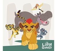 The Lion Guard "Characters Canvas Print, Multi-Colour, 40 x 40 cm