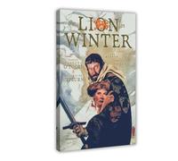 The Lion in Winter Canvas Poster Wall Art Decor Print Picture Paintings for Living Room Bedroom Decoration 16x24inch(40x60cm)