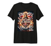 THE Lion is Awake - Restore Britain, British Royal Lion Meme Premium T-Shirt