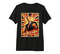 THE Lion is Awake - Support Rupert Lowe and Restore Britain Premium T-Shirt