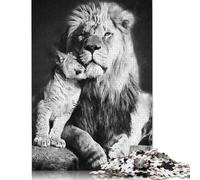 The Lion Jigsaw Puzzles Puzzle for Adults Kids. 1000 Pieces Impossible Challenge Toy Educational Games Home Decoration for Adults& Kids Age 14 Years Up 1000pcs (75x50cm)