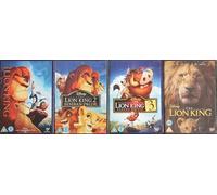 THE LION KING 1-4 COMPLETE DISNEY COLLECTION / 1. THE LION KING / 2. SIMBA'S PRIDE / 3. HAKUNA MATATA / 4. THE MOVIE = ULTIMATE 4x DVD SET