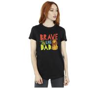 The Lion King Brave Like Dad Cotton Boyfriend T-Shirt Disney Black L