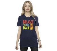 The Lion King Brave Like Dad Cotton Boyfriend T-Shirt Disney Navy XXXL
