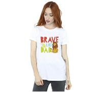 The Lion King Brave Like Dad Cotton Boyfriend T-Shirt Disney White XXXL