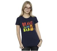 The Lion King Brave Like Dad Cotton T-Shirt Disney Navy M