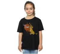 The Lion King Classic Simba, Timon And Pumbaa Cotton T-Shirt Disney Black 5-6 Years