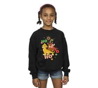 The Lion King Girl's Ho Ho Ho Sweatshirt in Black | Size: 9 Years The Lion King Black 9 Years