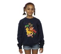 The Lion King Girl's Ho Ho Ho Sweatshirt in Navy | Size: 9 Years The Lion King Navy 9 Years