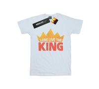 The Lion King Men's Long Live The King T-Shirt in White | Size: Medium The Lion King White M