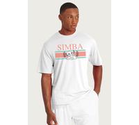 The Lion King Men's Simba Leaf Disney T-Shirt in White | Size: Medium The Lion King White M